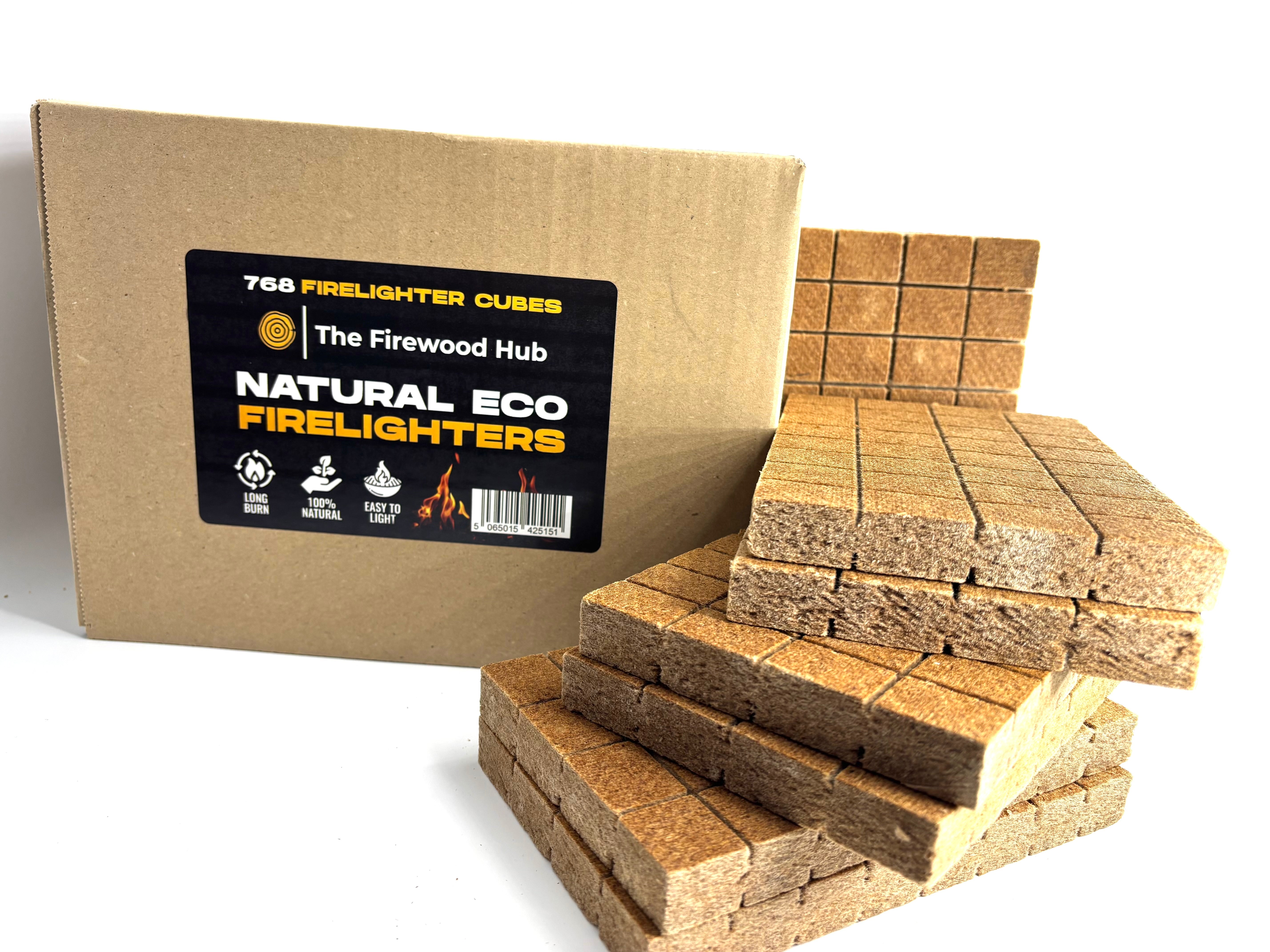 Natural Cube Firelighters (768 Pack) – The Firewood Hub