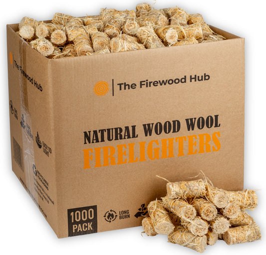 Natural Eco Wood Wool Firelighters (1000 pack)