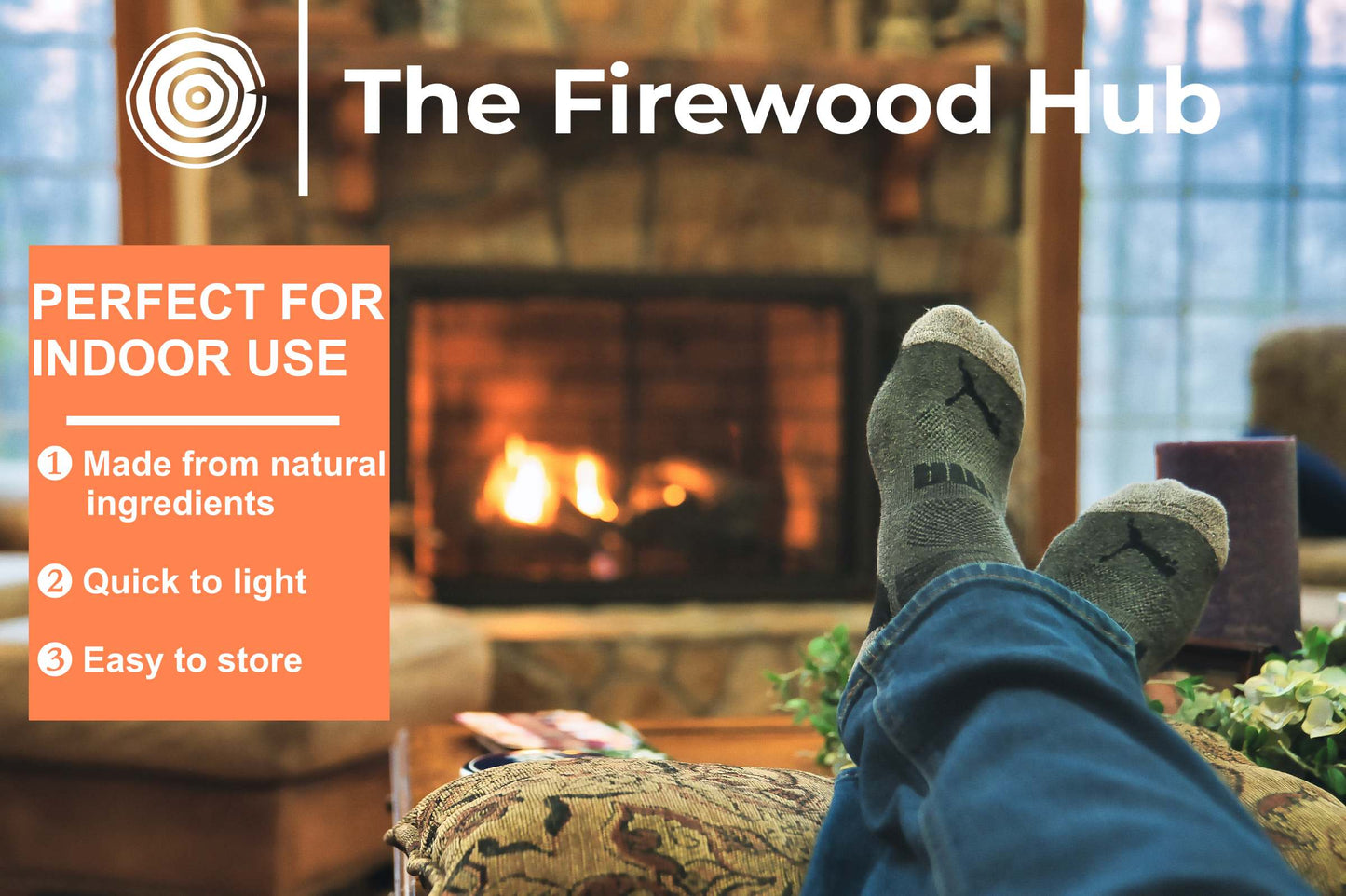 Natural Cube Firelighters (160 Pack)